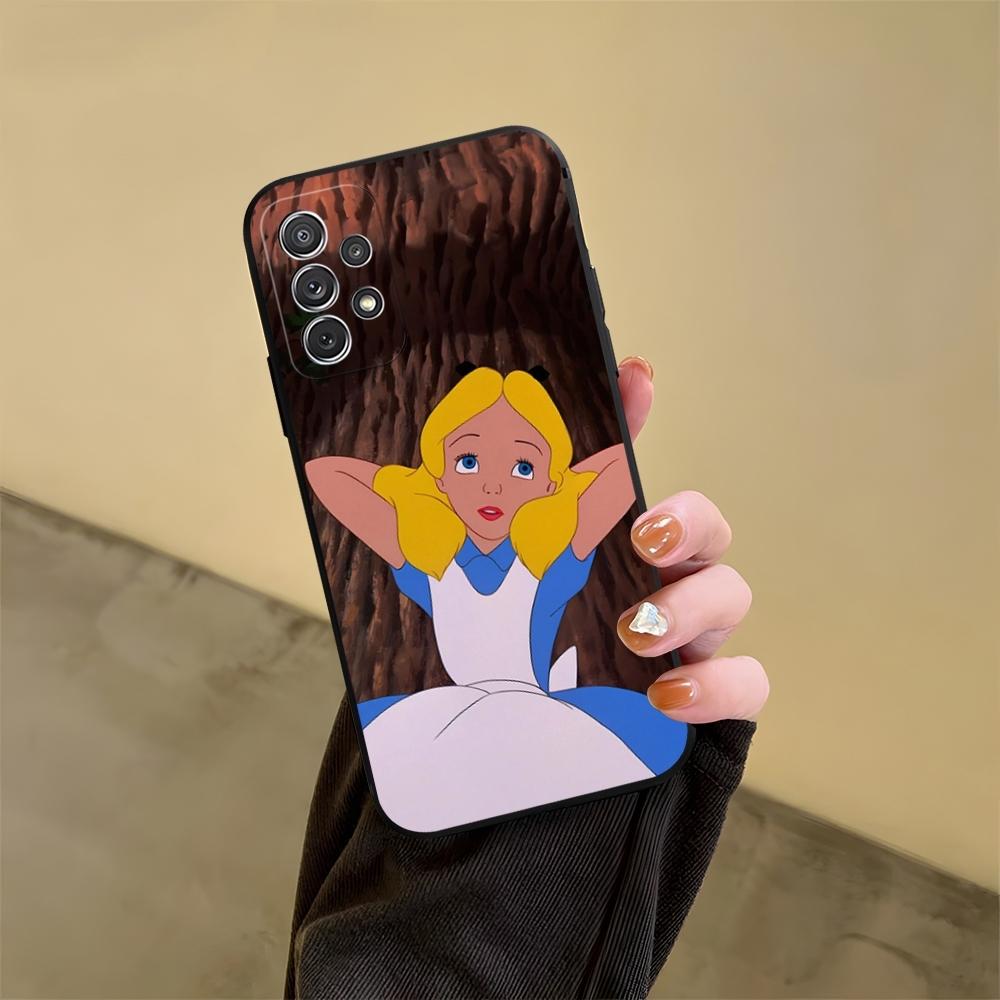 Чехол для телефона "Алиса в Стране чудес" для Samsung Galaxy S23 S24 S20 S21 S22 Ultra Fe Plus M54 A34 A54 A24 A52 A53 Coque