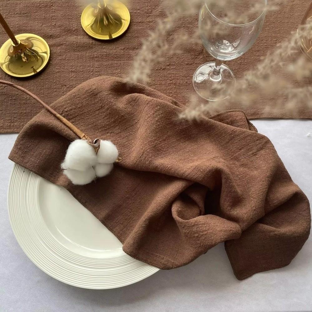 2PCS 42*42 cm Lock Edge Napkins Soft Gauze Napkins Modern Cotton Cloth Napkins Wedding Decor