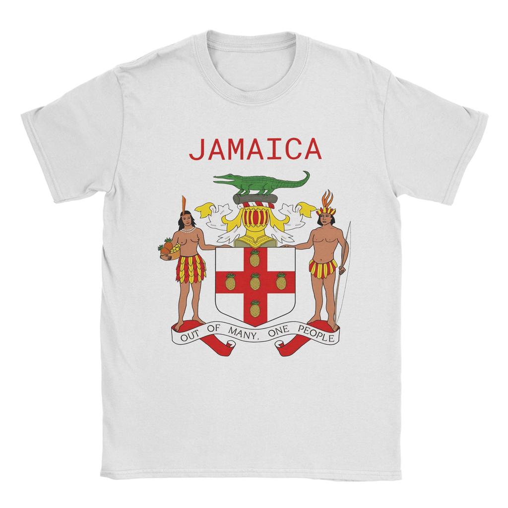 Jamaica Coat Of Arms TShirt Fashion T Shirts Short Sleeve Y2K Basic Tshirt Summer Cotton 4XL 5XL 6XL Clothing
