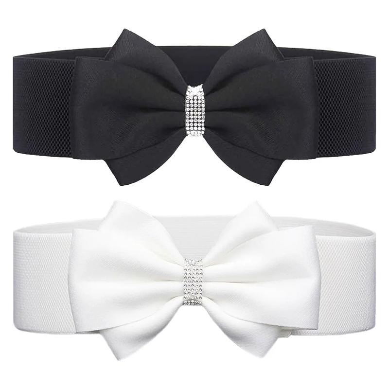 Женский эластичный пояс-бантик, широкий эластичный пояс, женский широкий пояс для свадебной вечеринки, для платья, джинсов