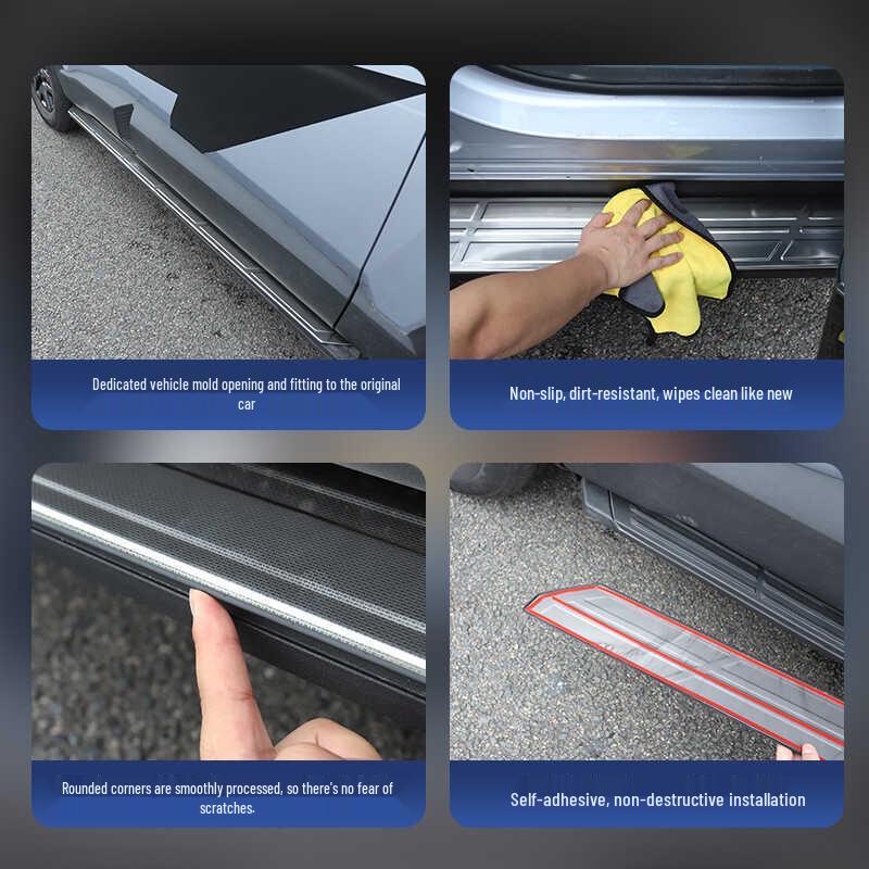 Панель отделки бокового порога "Снежинка" из нержавеющей стали для Deep Blue G318