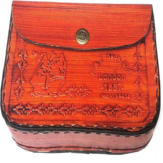 Латунный бинокль 8,89 см с кожаным чехлом, морской складной бинокулярный морской подзорный телескоп, бинокль R&J Beck London 1857