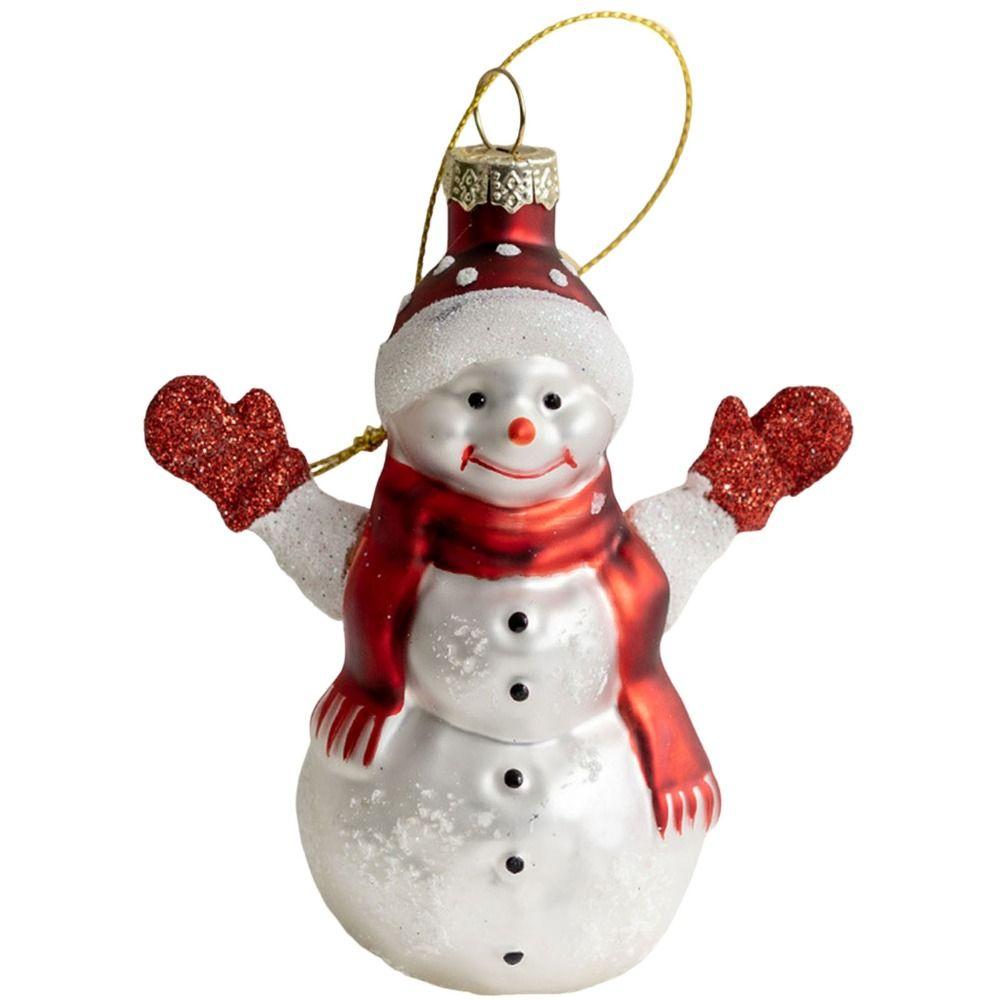 Санта Клаус Рождественские Стеклянные Украшения Рождественская Тема Рождественская Подвеска Фестивальный Подарок