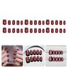 30 Pieces Press On Nail Cats Eye Short False Nail Easy To Apply Stick On Nail Manicure Nail Accesories For Busy Women