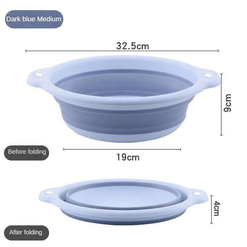 Plastic Folding Basins Portable Laundry Basin Wash Basins Folding Laundry Tub Adult Baby Bath Basin Sink Kitchen Accessories