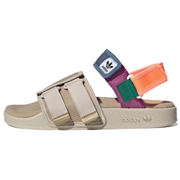 adidas Adilette Sandal 4.0 Бежевые алюминиевые кроссовки унисекс Коричневый луч-Оранжевый H03418