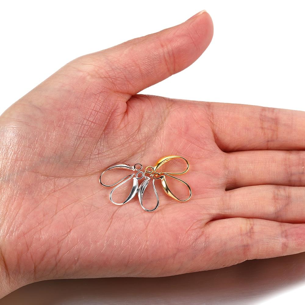 12 шт./лот 17*8 мм медные французские крючки для сережек Подвески серьги-застежки-крючки DIY для изготовления ювелирных изделий аксессуары аксессуары поставки