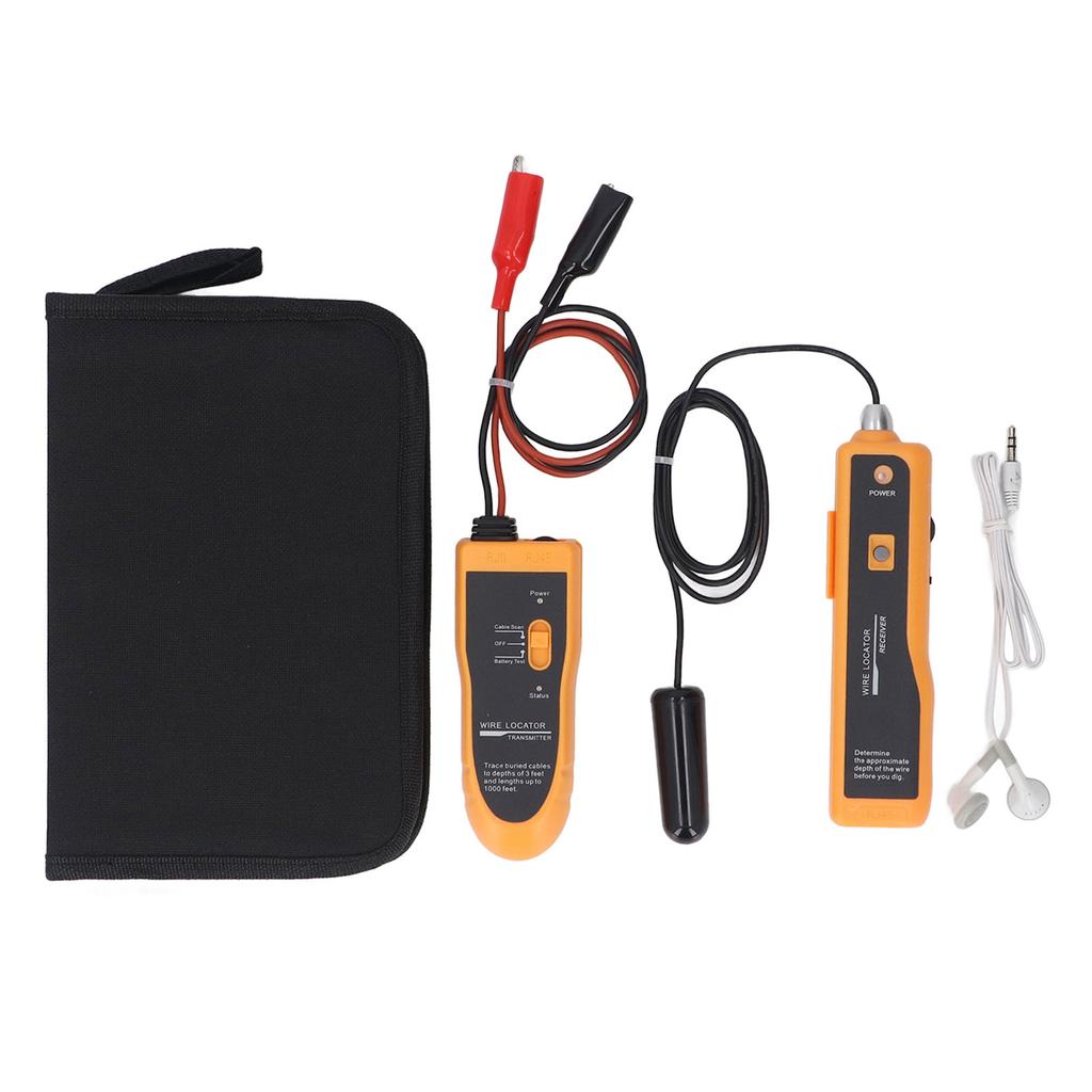 Wire Locator Tool Transmitter Set Adjustable Induction Amp Network Cable Tester High Accuracy Line F