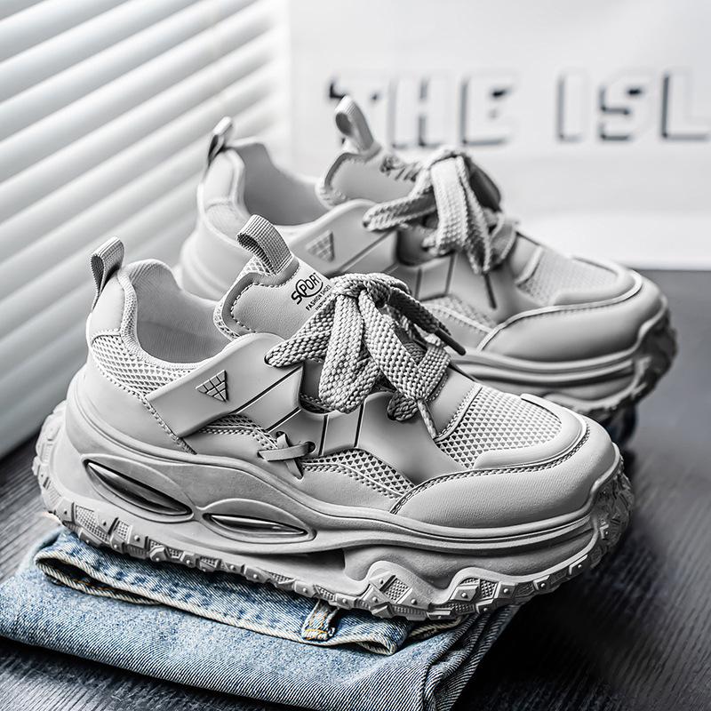 New fashionable breathable platform dad shoes high-end retro light luxury casual shoes fashion versatile trend sports shoes men