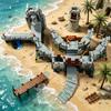 Новый MOC Средневековый Замок Архитектурная Уличная Сцена Модель Домашнее Украшение Строительные Блоки Праздничный Подарок