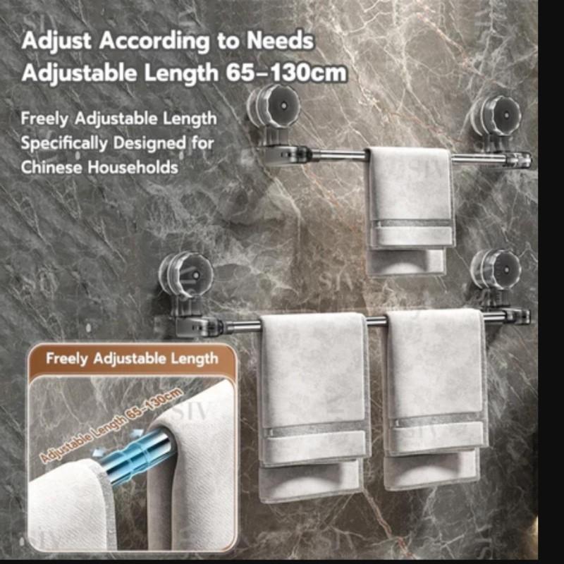 Держатель для полотенец на присоске без сверления отверстий, стойка-башня, вешалка, полка для хранения, штанга для полотенец в ванной, кухонная рейка для полотенец