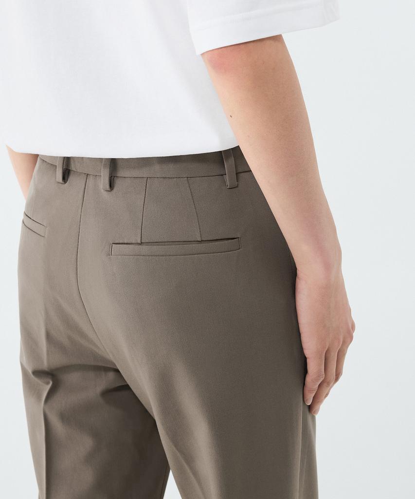 MUSINSA STANDARD Straight Hidden Banding Slacks [Dusty Beige]