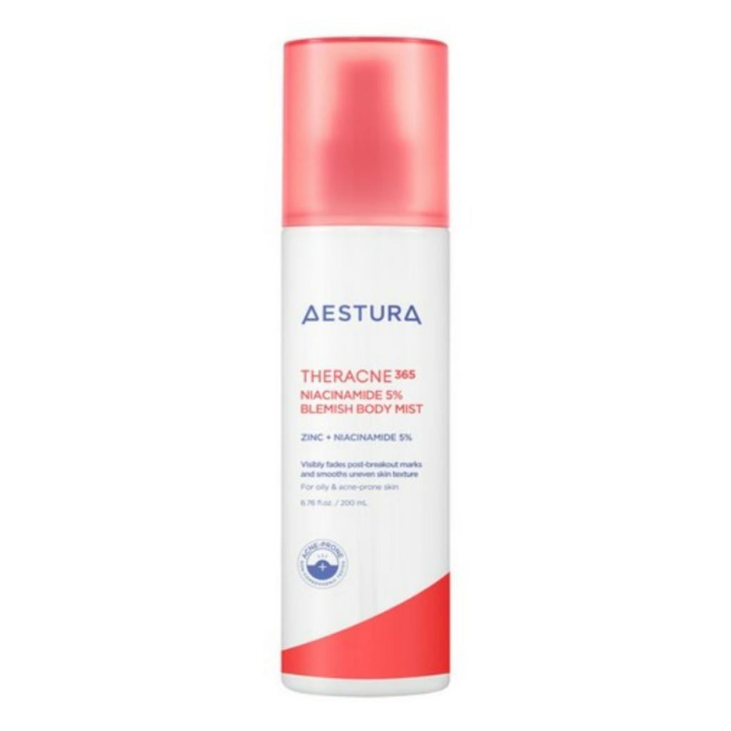 Aestura Theracne 365 Niacinamide 5% Trace Care Body Mist 200ml Premium Korean Derma Skincare Acne Body Spray Brightening Mist