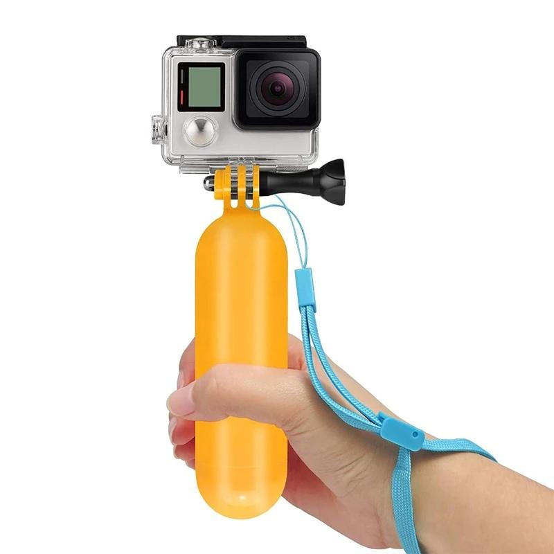 Floating Hand Grip Buoyancy Pole with Anti-Lost Wrist Strap for GoPro Hero 13 12 11 10 9 Insta360 DJI Action Camera Water Sports
