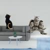 Кот Сова Смоляная Фигурка Животного Декоративная Фигурка Коллекционный Орнамент для Прихожей Книжной Полки