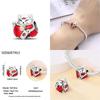 Original Owl Beads 100% 925 Silver Lucky Cat Elephant Charms Fit Original 925 Bracelet DIY Jewelry Making Women's Gift