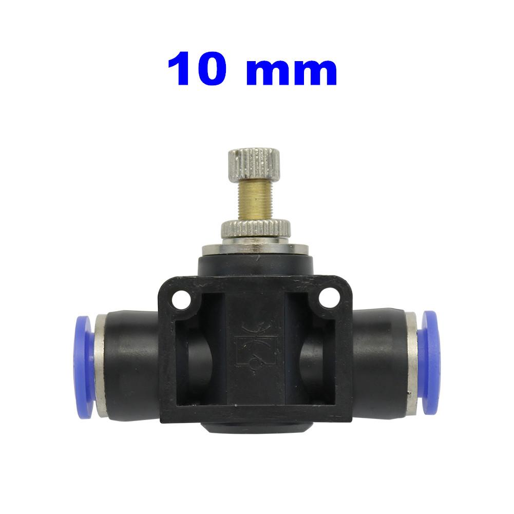 Plastic Tee Valve with Adjustable Flow Control for Garden Irrigation - Compatible with 4mm To 12mm Pipes KTY