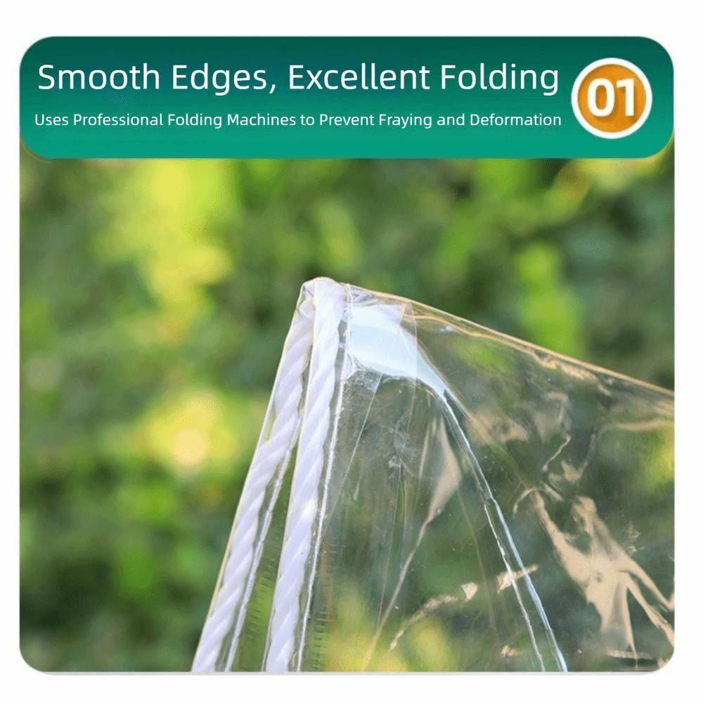 Прозрачный ПВХ Прозрачный Дождевик Утолщенный Материал Дождестойкая Ткань Навес для Перголы