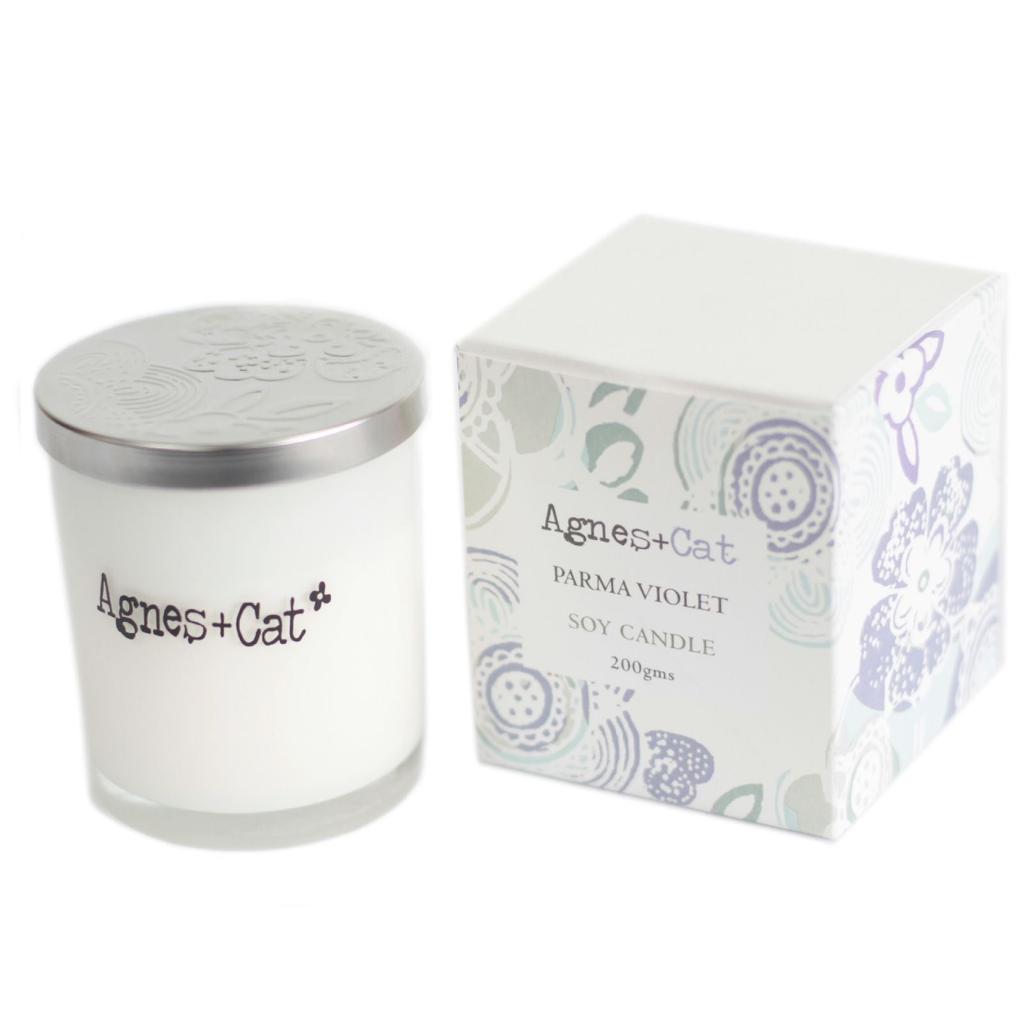 Votive Candle, Parma Violet Scented Soy Wax
