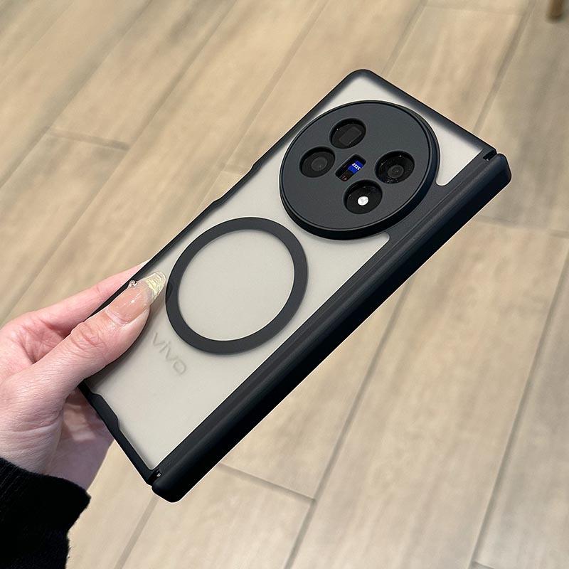Применимо к чехлу для мобильного телефона vivoXfold1 Магнитная зарядка XFOLD1 скин матовый двойная центральная ось противоударный задний чехол