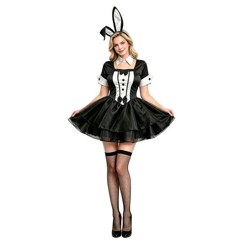 Sexy Bunny Costume Dress Halloween Cosplay Party Outfit Women