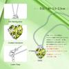 AGVANA Synthetic Peridot August in Full and 925 Sterling Perfect for White Gift Wrapping Included Women's Necklace, Birthstone, "Flowering Bloom"