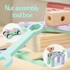 Креативный ящик для инструментов для сборки гаек стимулирует интеллект детей собирать и использовать воображение для построения деревянного ящика своими руками