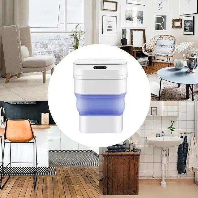 Відро для сміття складне з сенсорною кришкою ZSW-L11 (8 л)