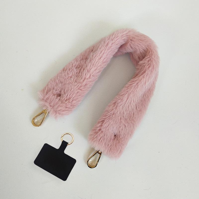 Autumn and Winter New Bag Parts Accessories Portable Plush Bag with Mobile Phone Lanyard Travel Anti-lost Mobile Phone Lanyard