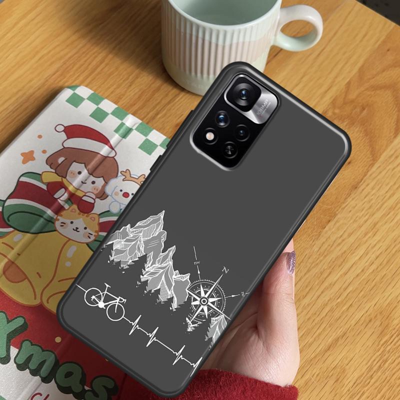 MTB Mountain Bike Cycling Bicycle Case For Xiaomi Redmi Note 13 Pro 14 12 11 10 15 Pro Plus Redmi 15 C 13 10C 12C 13C 14C Cover
