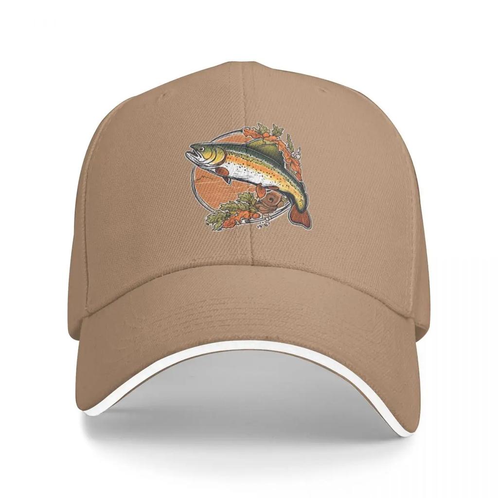 Trout Fishing Baseball Cap Snapback dad hat Hat Womens Beach Outlet 2025 Mens