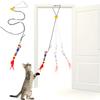 1Pcs Door Hanging Cat Worms Toy Self Play for Bored Indoor Cats Kitten Interactive Toy for All Breeds Hunting Exercising Boredom