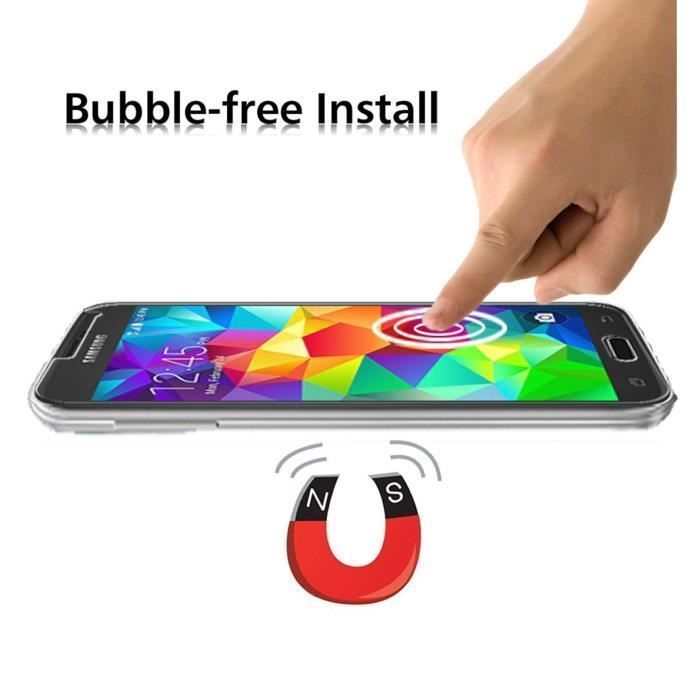 Verre Trempe pour SAMSUNG GALAXY S5 - Film Vitre Protection Ecran Ultra Resistant [Phonillico®]