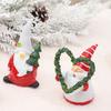Resin Xmas Gnome Elf Figurine Cute Santa Claus Statue Christmas Gnome Ornament  New Year Decoration