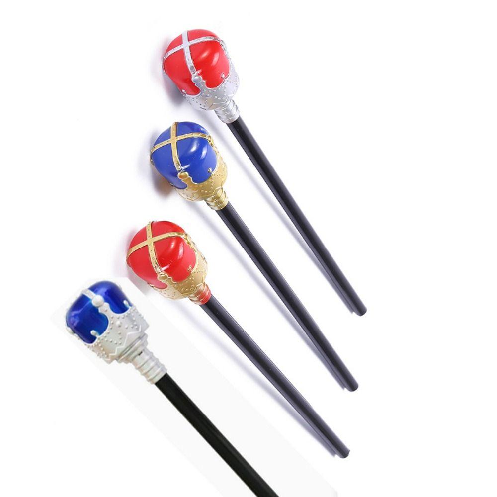 Представление Принцесса Принц Трость Красный/Синий Ручная Палочка Прочный Король Королева Скипетр Gril