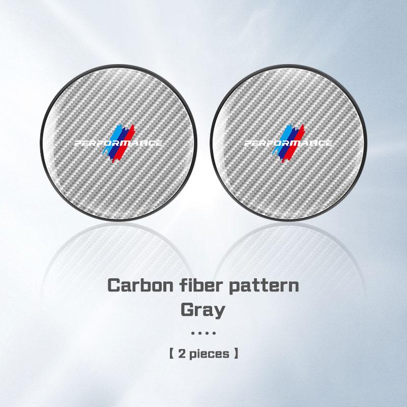 sxnkg9 Carbon Fiber Car Coaster For BMW E38 F10 F20 F30 F40 E92 E83 E87 E46 G20 G30 I7 I8 Water Cup Holder Mat Non-slip Pad Accessories