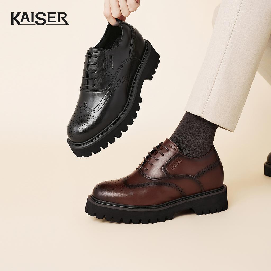Caesar Men's Genuine Leather Inner Height Increase Dress Shoes