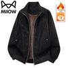 MiiOW Men's American Style Fleece-Lined Windproof Casual Jacket