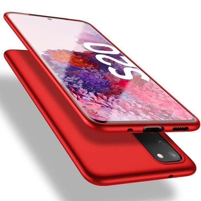 Protective Case - PROSHOP - for Samsung Galaxy S20 - Liquid Silicone - Ultra-light - Red