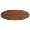 342967 vidaXL Round Table Top Dark Brown Ø50x1.5cm Solid Treated Oak