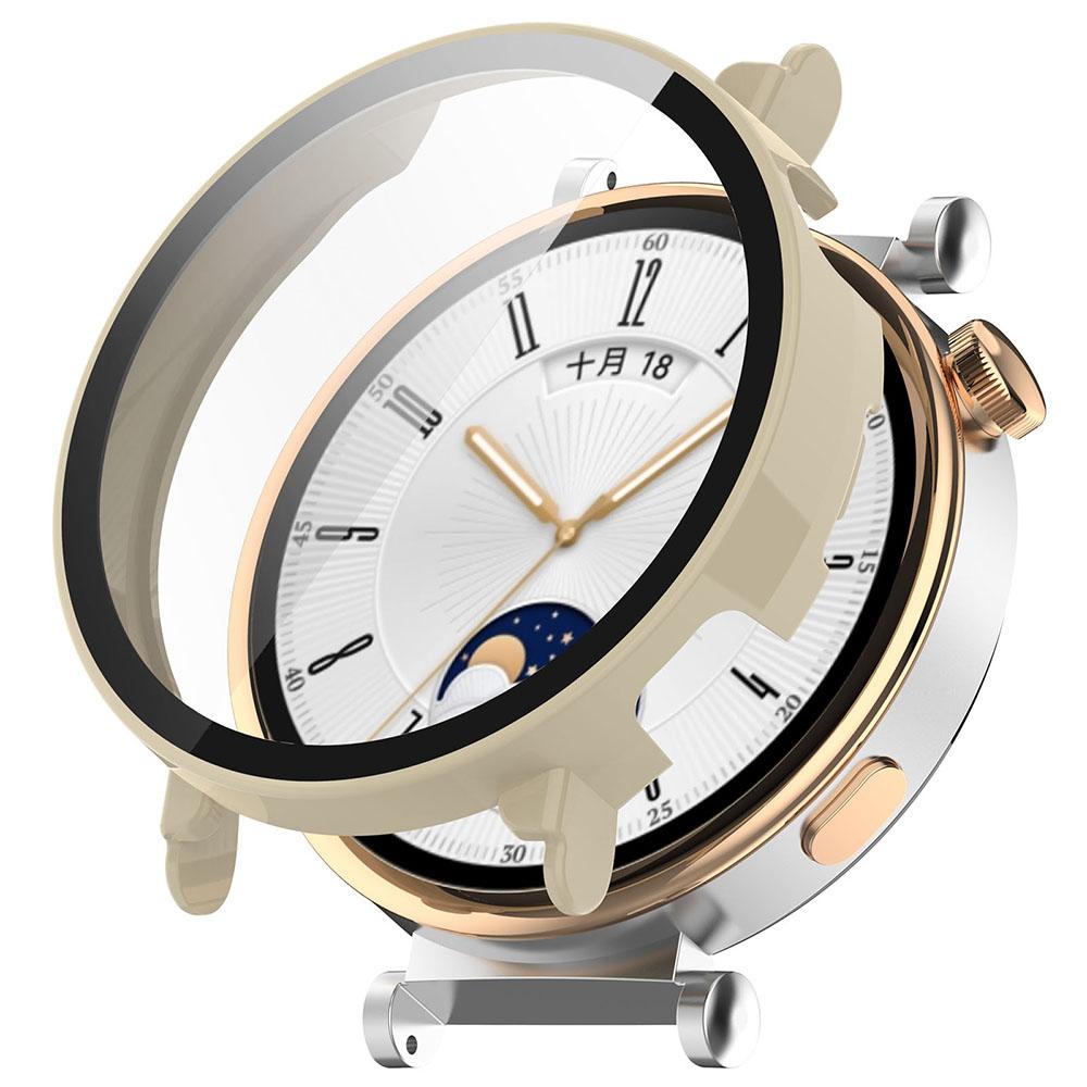 Защитный чехол из ПК + закаленного стекла для Huawei Watch GT4 46 мм 41 мм, полноэкранный защитный чехол-бампер