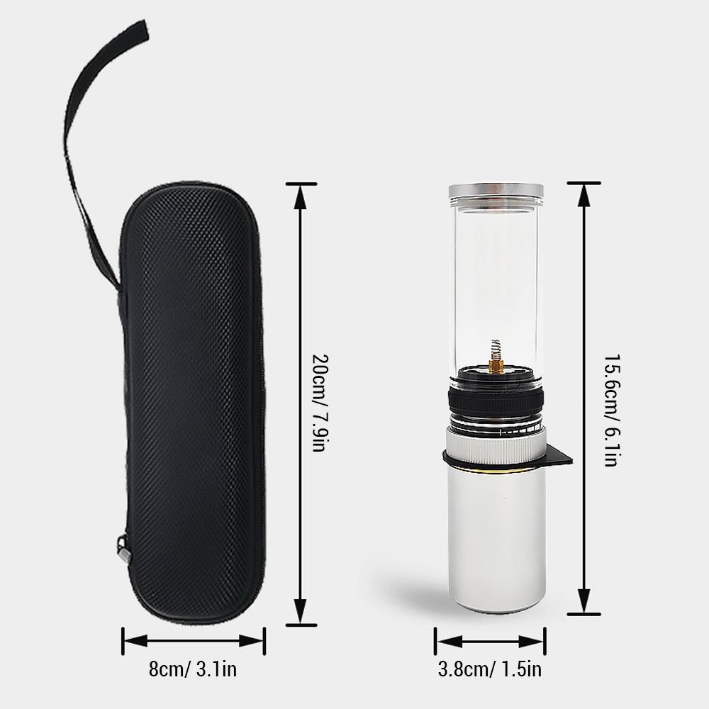 Portable Gas Camping Lantern Outdoor Candle Lamp with Storage Bag for Camping Hiking Travel