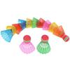 6Pcs Plastic Badminton Ball Sports Badminton Trainer Durable Colorful Badminton Shuttlecocks