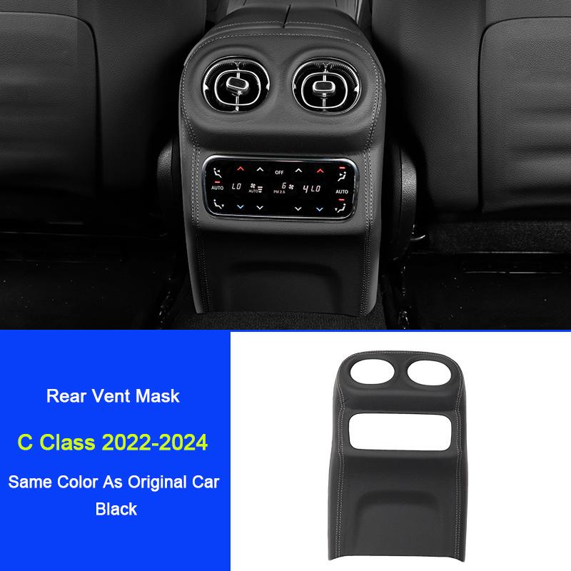 Orange For Mercedes Benz C Class GLC W206 S206 X254 2024,Car Central Armrest Rear Conditioning Air Vent Panel Trim Cover