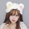 Lace Cat Ears Headband Furry Lolita Bandeau Cute Bear Ear Hair Band  Lolita Accessories