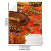 Плед Reese's Peanut Butter Cups - Сладкий дизайн конфет, идеально подходит для уюта на диване и декора спальни