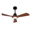 42-Inch Ceiling Fan with Light and Remote Control, Dimmable, Walnut Color, Quiet DC Motor, Indoor and Outdoor, for Patio, Bedroom, Office (no M