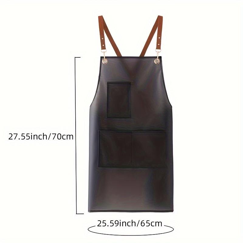 Apron Waterproof And Oil-proof Strap able Korean-style Overalls Household Kitchen Cooking Women's TPU Work Clothes