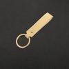 Blank PU Leather Keychain - Simple Car Key Holder for Men Women with Metal Ring Business Wedding Party Gift Pink
