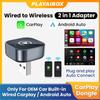 Беспроводной адаптер Carplay Android Auto Smart Dongle 2-в-1 2,4 ГГц 5,8 ГГц WiFi BT Автоматическое подключение Plug Play Для проводного AA CP